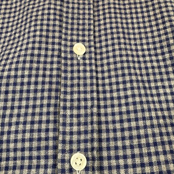 Vineyard Vines Shirt Mens XSmall Blue Gray Whale Shepherds Check Plaid Flannel - Picture 10 of 12